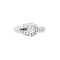 Bague 54 Van Cleef & Arpels Solitaire Couture - Bague en platine et diamants 58 Facettes 34944