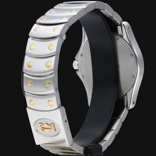 Montre Cartier Santos Galbée - Montre en or jaune et acier 58 Facettes MT44318