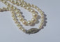 Collier Collier en perles de culture Akoya, or blanc et diamants 58 Facettes Collier