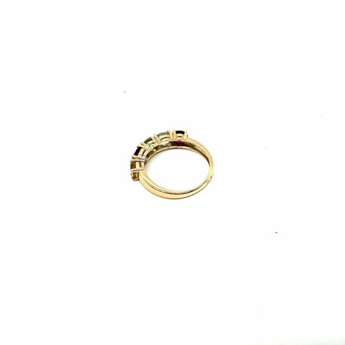 Bague 49 Bague en or jaune et pierres fines 58 Facettes Z15B51813