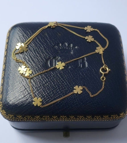 Collier Collier ras de cou Trèfles en or jaune 58 Facettes Collier