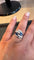 Bague 53 Bague en or blanc, saphirs et diamants 58 Facettes Bague 001