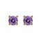 Boucles d'oreilles Single Tulip - Boucles d'oreilles en or 18K et tourmalines violettes 58 Facettes GER1335PU
