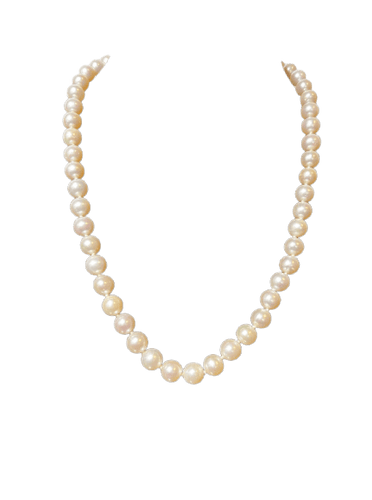 Collier Collier choker 52 perles Akoya avec fermoir en or 18K 58 Facettes 933