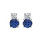 Boucles d'oreilles Aitches Single Tulip - Boucles d'oreilles en or blanc 18K, saphirs et diamants 58 Facettes GER1337BL