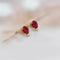Boucles d'oreilles Aitches Single Tulip - Boucles d'oreilles en or 18K, rubis et diamants 58 Facettes GER1347RB