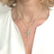 Pendentif Pendentif croix en or jaune, émeraudes et diamants 58 Facettes Z15B51843