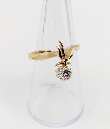 Bague 58 Bague duchesse soviétique en or 18k et diamant 0,40 ct 58 Facettes A07469