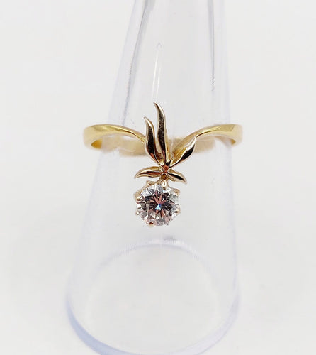 Bague 58 Bague duchesse soviétique en or 18k et diamant 0,40 ct 58 Facettes A07469