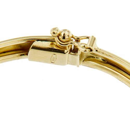Bracelet rigide en or jaune, blanc et rose 18 ct 58 Facettes 39829
