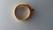 Bague 54 Bague en or jaune avec saphir et diamants 58 Facettes Bague 55367