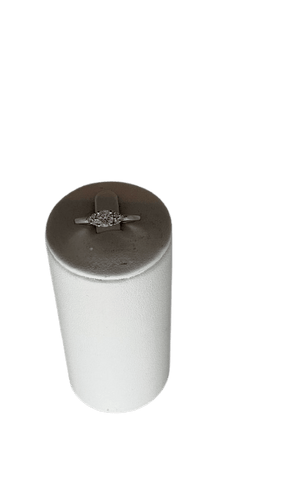 Bague 3 diamants en or blanc