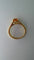 Bague 52 Bague en or jaune avec saphir orange et diamants 58 Facettes Bague 35121
