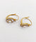 Boucles d'oreilles Dormeuses tourbillon en or 18K, perles et diamants taille rose 58 Facettes A06494