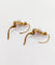 Boucles d'oreilles Dormeuses tourbillon en or 18K, perles et diamants taille rose 58 Facettes A06494