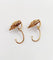 Boucles d'oreilles Dormeuses fleur antiques en or 18k et perles 58 Facettes A06495