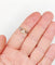 Bague 54 Bague trèfle antique en or rose, platine, perles et diamants 58 Facettes A06880