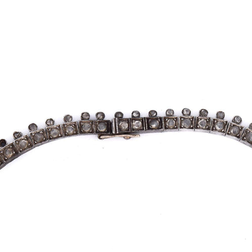 Collier Collier ancien en or et argent avec diamants taille ancienne 58 Facettes CL131 128-59 (000069)