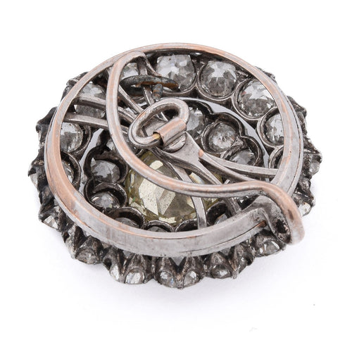Collier Collier ancien en or et argent avec diamants taille ancienne 58 Facettes CL131 128-59 (000069)