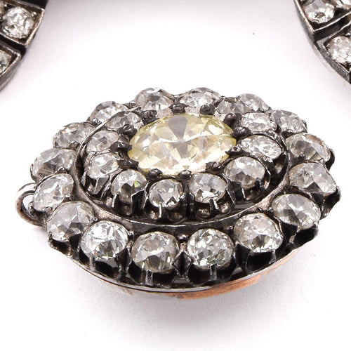 Collier Collier ancien en or et argent avec diamants taille ancienne 58 Facettes CL131 128-59 (000069)