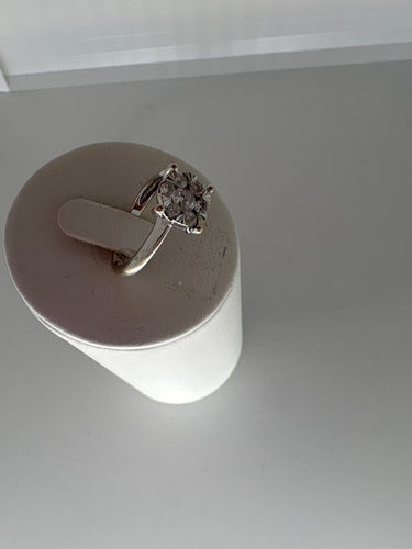 Bague 49 Bague en or blanc et diamants 58 Facettes Bague 08135