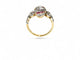 Bague 51 Bague marquise Art Nouveau en or et platine, diamants et saphirs 58 Facettes fba