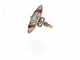 Bague 51 Bague marquise Art Nouveau en or et platine, diamants et saphirs 58 Facettes fba
