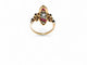 Bague 51 Bague marquise Art Nouveau en or et platine, diamants et saphirs 58 Facettes fba