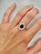 Bague 57 Bague marguerite en or blanc, rubis non chauffé et diamants 58 Facettes 1854