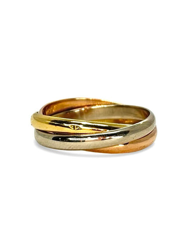 Bague 52 Cartier Trinity - Alliance en or 18K 58 Facettes 1998