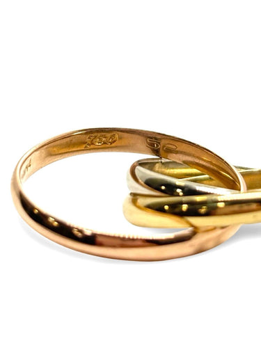 Bague 52 Cartier Trinity - Alliance en or 18K 58 Facettes 1998