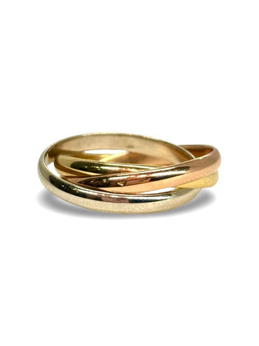 Bague 52 Cartier Trinity - Alliance en or 18K 58 Facettes 1998