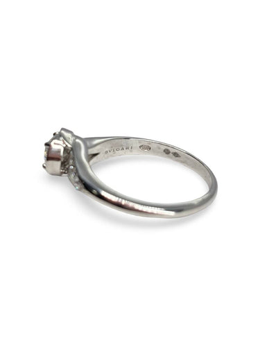 Bague 53 Bulgari Incontro d'Amore - Solitaire en platine et diamants 58 Facettes 2030