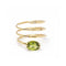 Bague Bague spirale en or jaune 18 ct, péridot et diamant 58 Facettes UKD360105
