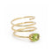 Bague Bague spirale en or jaune 18 ct, péridot et diamant 58 Facettes UKD360105
