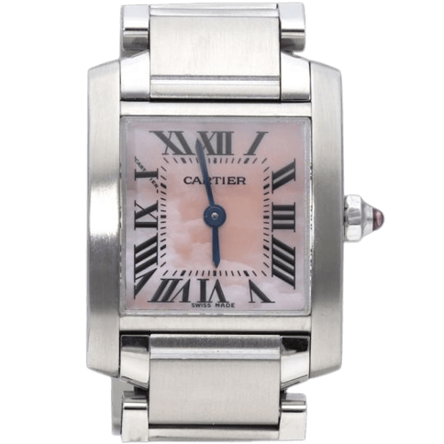 Montre Cartier Tank Française - Montre en acier 58 Facettes MT45640