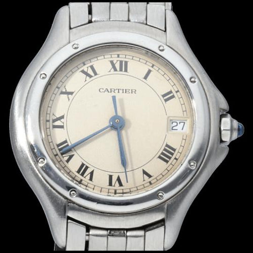 Montre Cartier Cougar Panthère - Montre en acier 58 Facettes MT45919
