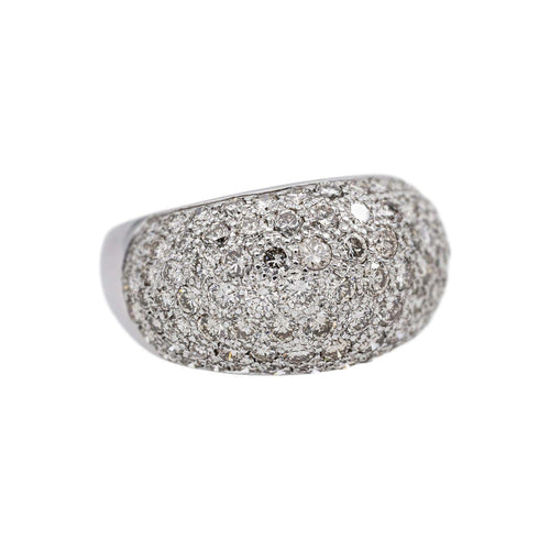 Bague 54 Bague en or blanc et diamants 58 Facettes 4927368CN