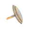 Bague 47.5 Bague marquise en or jaune et blanc, opale et diamants 58 Facettes 5062435CN