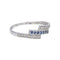 Bague 54 Bague en or blanc, diamants et saphirs 58 Facettes 4958836CN