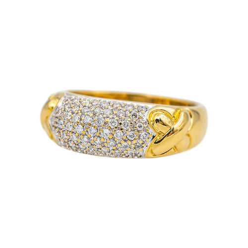 Bague 56 Bague en or jaune et diamants 58 Facettes 5166394RV