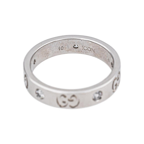 Bague 50 Gucci Icon - Bague en or blanc et diamants 58 Facettes 5275582RV