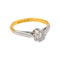 Bague 46 Bague solitaire en or jaune, platine et diamant 58 Facettes 5236222RV