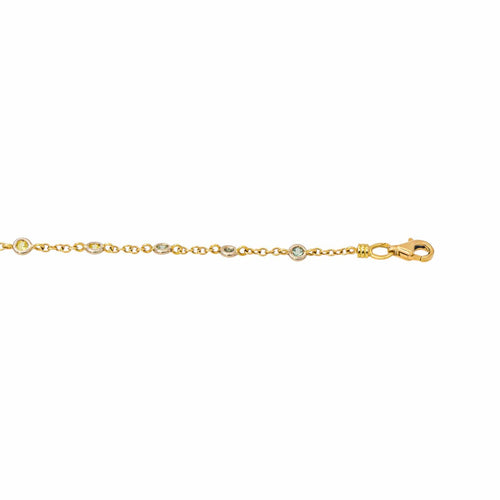 Collier Collier en or jaune et saphirs de couleurs 58 Facettes 5225694CN