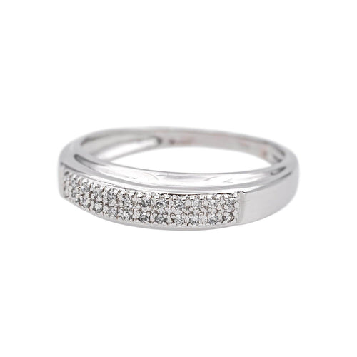 Bague 55 Bague en or blanc et diamants 58 Facettes 5414834RV