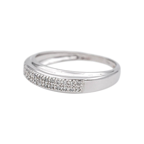Bague 55 Bague en or blanc et diamants 58 Facettes 5414834RV