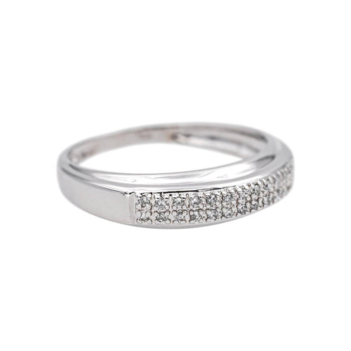 Bague 55 Bague en or blanc et diamants 58 Facettes 5414834RV