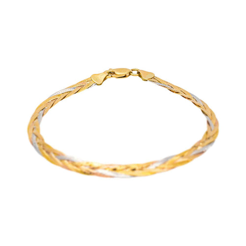 Bracelet Bracelet en or jaune, or rose et or blanc 58 Facettes 5458455RV