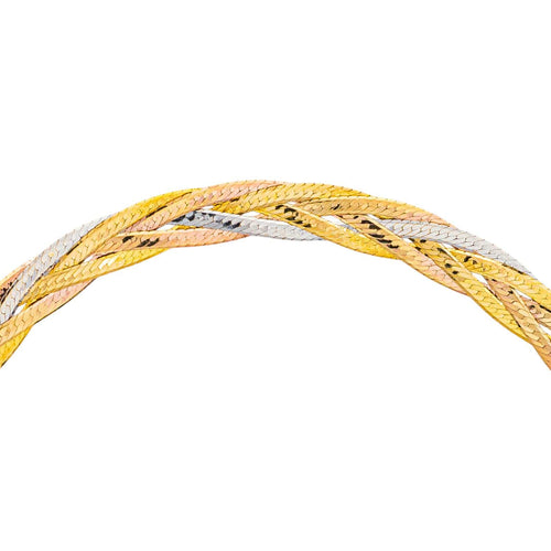 Bracelet Bracelet en or jaune, or rose et or blanc 58 Facettes 5458455RV