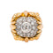 Bague 51 Bague cocktail en or jaune, or blanc et diamants 58 Facettes 5348121CN